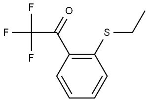 1-(2-(ethylthio)phenyl)-2,2,2-trifluoroethanone 结构式