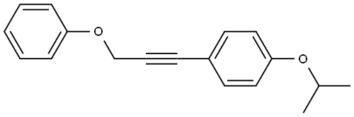 1-(1-Methylethoxy)-4-(3-phenoxy-1-propyn-1-yl)benzene 结构式