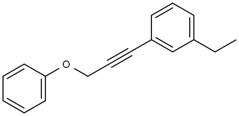 1-Ethyl-3-(3-phenoxy-1-propyn-1-yl)benzene Structure