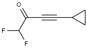 4-Cyclopropyl-1,1-difluoro-3-butyn-2-one Structure