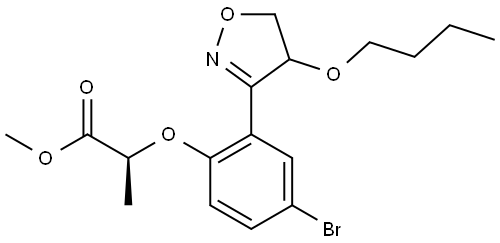 2568669-50-9 methyl (2S)-2-(4-bromo-2-(4-butoxy-4,5-dihydroisoxazol-3-yl)phenoxy)propanoate