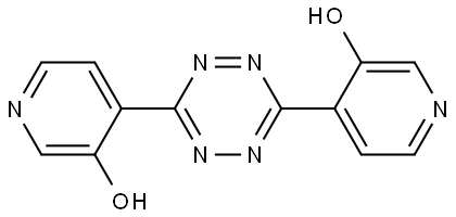 3-Pyridinol, 4,4′-(1,2,4,5-tetrazine-3,6-diyl)bis- Structure