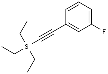 1-Fluoro-3-[2-(triethylsilyl)ethynyl]benzene 结构式