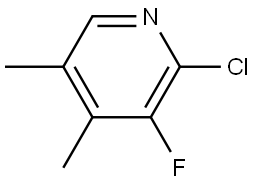 Pyridine, 2-chloro-3-fluoro-4,5-dimethyl- Struktur