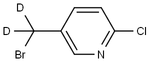 5-(bromomethyl-d2)-2-chloropyridine Struktur
