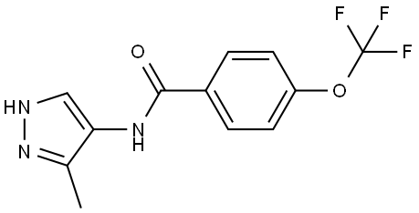 2579028-37-6 N-(3-甲基-4-吡唑基)-4-(三氟甲氧基)苯甲酰胺