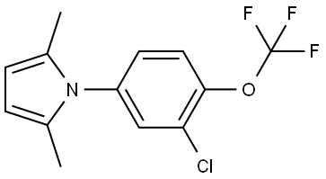 1-[3-Chloro-4-(trifluoromethoxy)phenyl]-2,5-dimethyl-1H-pyrrole Struktur