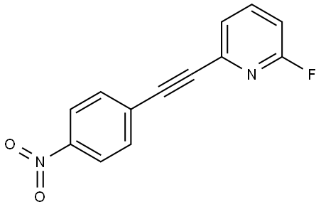 2-fluoro-6-((4-nitrophenyl)ethynyl)pyridine Structure