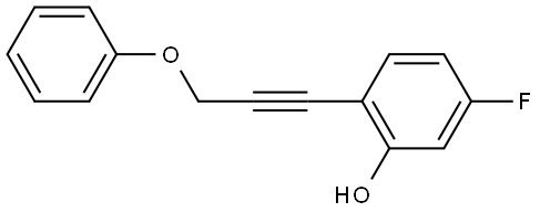 5-Fluoro-2-(3-phenoxy-1-propyn-1-yl)phenol Structure