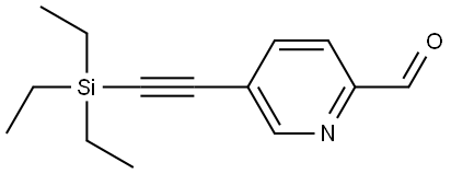 5-[2-(Triethylsilyl)ethynyl]-2-pyridinecarboxaldehyde 结构式