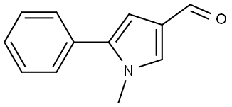 1-methyl-5-phenyl-1H-pyrrole-3-carbaldehyde Structure