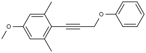 5-Methoxy-1,3-dimethyl-2-(3-phenoxy-1-propyn-1-yl)benzene Structure