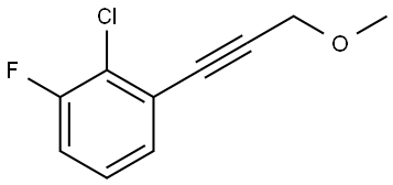 2-Chloro-1-fluoro-3-(3-methoxy-1-propyn-1-yl)benzene Structure