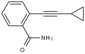 2-(2-Cyclopropylethynyl)benzamide Structure