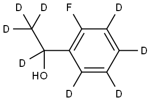 1-(2-fluorophenyl-3,4,5,6-d4)ethan-1,2,2,2-d4-1-ol Structure