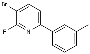 3-bromo-2-fluoro-6-(m-tolyl)pyridine Struktur