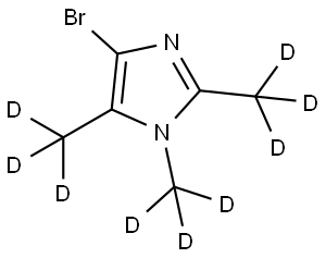 4-bromo-1,2,5-tris(methyl-d3)-1H-imidazole 结构式