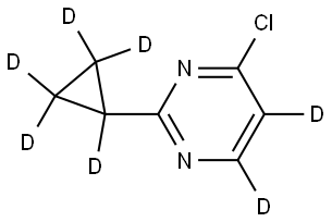 2600400-72-2 4-chloro-2-(cyclopropyl-d5)pyrimidine-5,6-d2