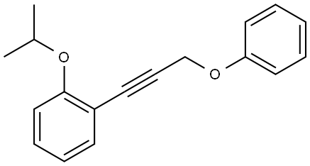 1-(1-Methylethoxy)-2-(3-phenoxy-1-propyn-1-yl)benzene Structure