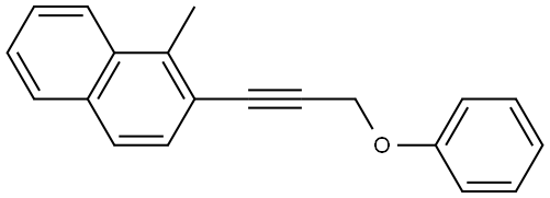 1-Methyl-2-(3-phenoxy-1-propyn-1-yl)naphthalene Structure