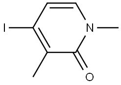 4-iodo-1,3-dimethylpyridin-2(1H)-one Struktur