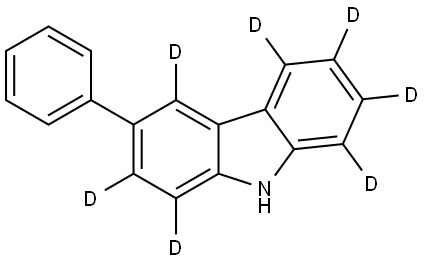 3-phenyl-9H-carbazole-1,2,4,5,6,7,8-d7 Structure