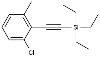 1-Chloro-3-methyl-2-[2-(triethylsilyl)ethynyl]benzene Structure