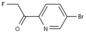 1-(5-bromopyridin-2-yl)-2-fluoroethanone Struktur