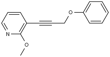 Pyridine, 2-methoxy-3-(3-phenoxy-1-propyn-1-yl)-,2618052-94-9,结构式