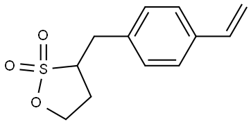 3-[(4-ethenylphenyl)methyl]- 1,2-Oxathiolane-2,2-dioxide Struktur