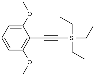 1,3-Dimethoxy-2-[2-(triethylsilyl)ethynyl]benzene 结构式