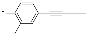 4-(3,3-Dimethyl-1-butyn-1-yl)-1-fluoro-2-methylbenzene Structure