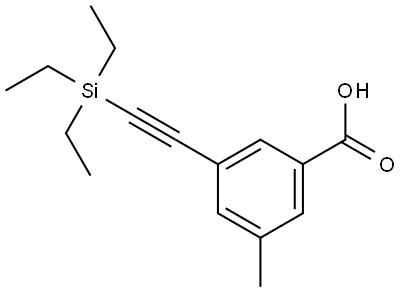 3-Methyl-5-[2-(triethylsilyl)ethynyl]benzoic acid 结构式