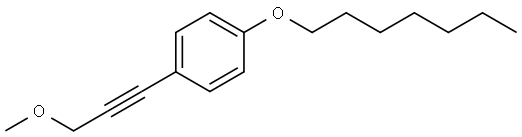 1-(Heptyloxy)-4-(3-methoxy-1-propyn-1-yl)benzene Structure