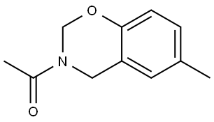 1-(6-methyl-2H-benzo[e][1,3]oxazin-3(4H)-yl)ethanone 结构式