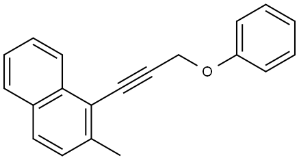 2-Methyl-1-(3-phenoxy-1-propyn-1-yl)naphthalene Structure