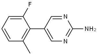 5-(2-Fluoro-6-methylphenyl)-2-pyrimidinamine,2637245-00-0,结构式