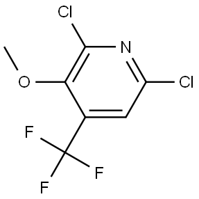 2,6-Dichloro-3-methoxy-4-(trifluoromethyl)pyridine Struktur
