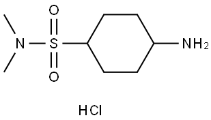 4-氨基-N,N-二甲基环己烷-1-磺酰胺盐酸盐 结构式