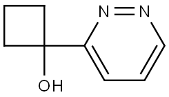 1-(3-Pyridazinyl)cyclobutanol Structure