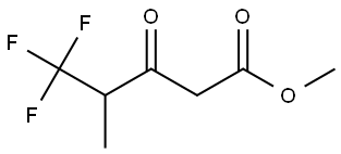 methyl 5,5,5-trifluoro-4-methyl-3-oxopentanoate 结构式