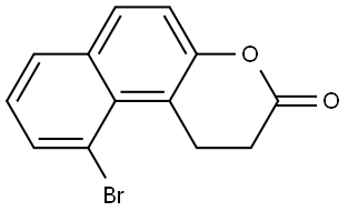 10-Bromo-1,2-dihydro-3H-naphtho[2,1-b]pyran-3-one 结构式