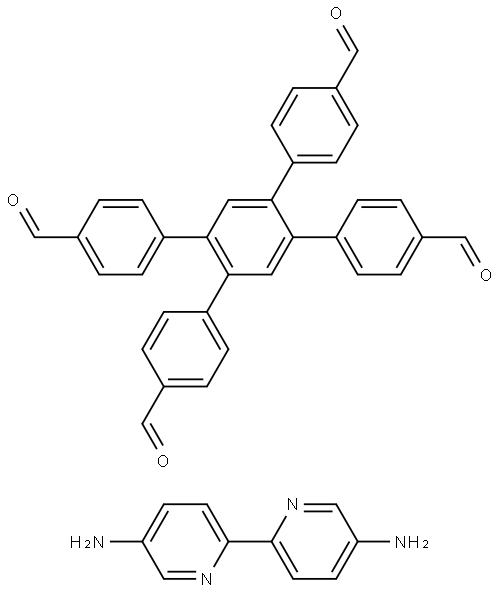 TFBP-Bpy COF 化学構造式