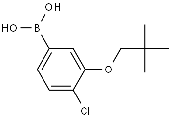 B-[4-Chloro-3-(2,2-dimethylpropoxy)phenyl]boronic acid Structure