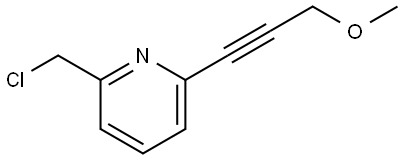 2642884-20-4 2-(氯甲基)-6-(3-甲氧基丙-1-炔-1-基)吡啶