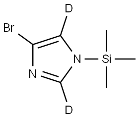 4-bromo-1-(trimethylsilyl)-1H-imidazole-2,5-d2 Struktur