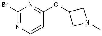 2-bromo-4-((1-methylazetidin-3-yl)oxy)pyrimidine 结构式