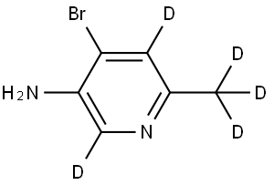 4-bromo-6-(methyl-d3)pyridin-2,5-d2-3-amine 结构式