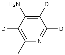 2-methylpyridin-3,5,6-d3-4-amine Structure