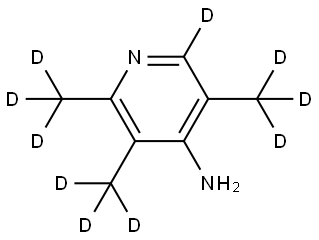 2,3,5-tris(methyl-d3)pyridin-6-d-4-amine Struktur